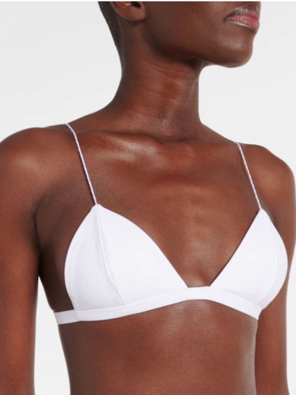 Jade Swim Micro Perfect Match Bikini Top in White - Size XS - BNWT